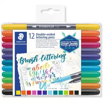 Lodīšu pildspalva + tintes pildspalva Staedtler 3004 Daudzkrāsu 12 gab.