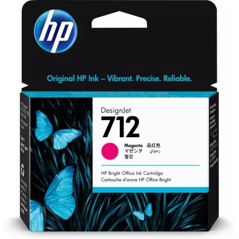 HP 712 (3ED68A) tintes kasetne, fuksīna (SPEC)