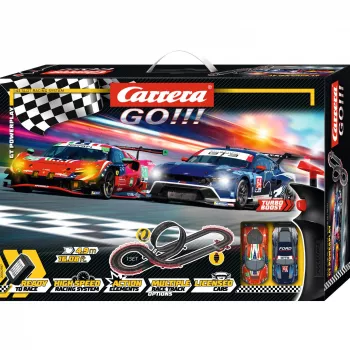Slot car sacīkšu trase CARRERA GO!!! GT Powerplay – Carrera GO!!! GT Powerplay komplekts