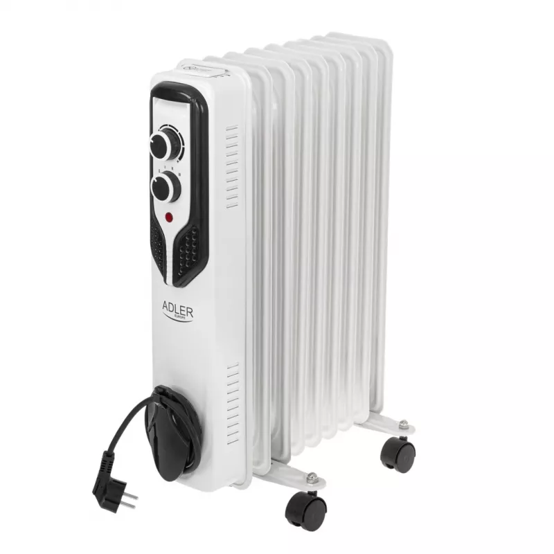 Adler | Ar eļļu pildīts radiators | AD 7816 | Ar eļļu pildīts radiators | 2000 W | Jaudas līmeņu skaits 3 | Piemērots telpām līdz m2 | Balts