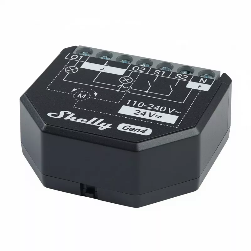 2 Shelly 2PM Gen4 Zigbee/Matter kontrolleru komplekts