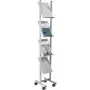 Helit H6813399 - metāla - pelēks - 4 plaukti - 260 mm - 390 mm - 1580 mm