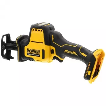 Virzuļzāģis DeWALT DCS369N-XJ, bezsuku motors, bezvads, griešanas dziļums kokā 9 cm, tēraudā 4 cm, 2800 gāj./min, 1,43 kg