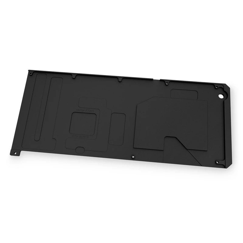 Aizmugurējā plāksne EK Water Blocks Quantum Vector FTW3 RTX 3070 Ti Melns 302.5x125.5x5.2mm