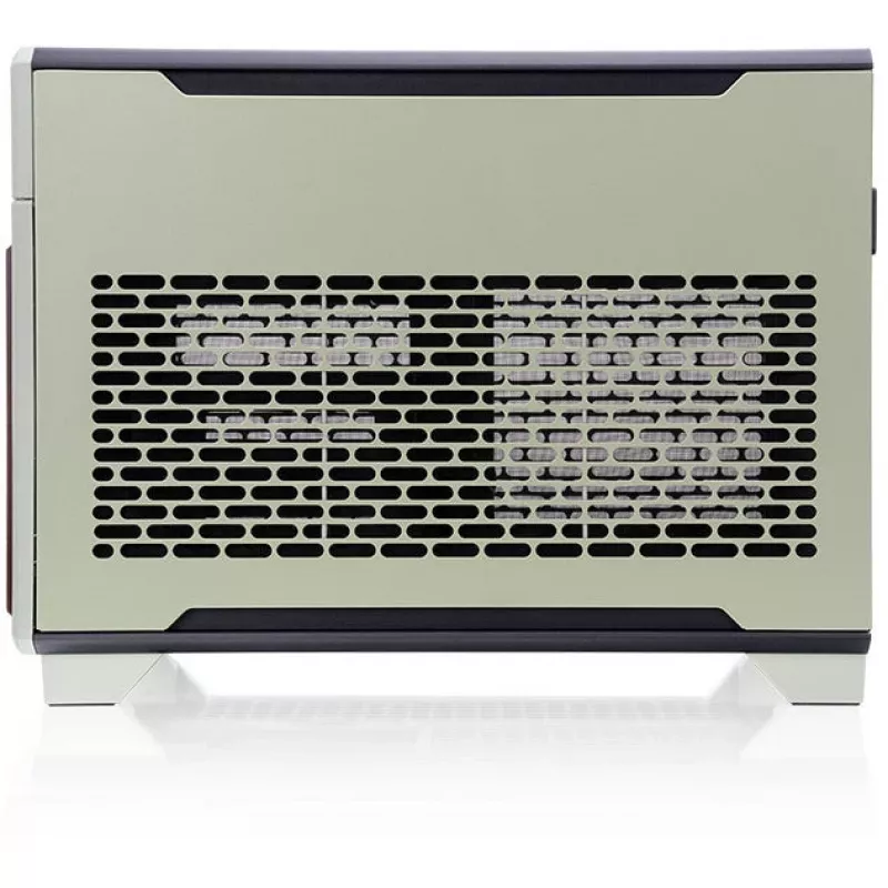 Mini korpuss THERMALTAKE TR100 WS Matcha zaļa kompakts dizains, mini-ITX/microATX atbalsts