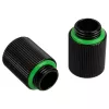 Bitspower Touchaqua Adapter straight G1/4 inch AG to G1/4 inch IG - 2 gab., 20 mm, melns