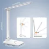 Galda lampa Hawk HW-LAMP01 balta LED ar regulējamu spilgtumu, regulējama svira
