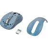 Bezvadu pele YENKEE YMS2010BE divu režīmu ergonomiska, 2,4 GHz USB uztvērējs + Bluetooth 5.1, 4 līmeņu DPI 1000–3200, 6 pogas