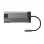 NATEC Fowler Plus USB Type-C Melns pelēka MicroSD SD Hub