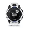 Viedpulkstenis GARMIN Instinct 2 45 mm, MIP 0,9 collas (176×176), GPS, saules enerģija, silikona siksniņa zila/balta