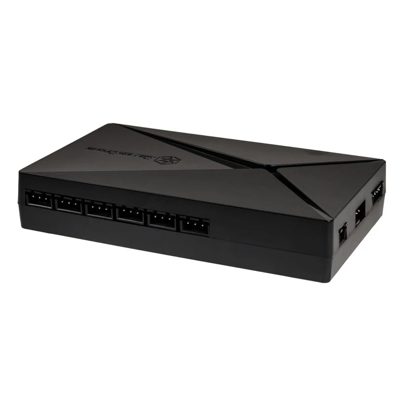 SilverStone SST-LSB02-E - ARGB LED centrmezgls, kontrolleris - melns
