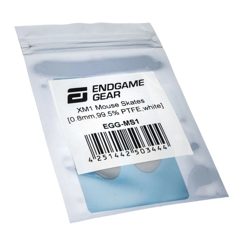 Peļu slidkalniņi Endgame Gear XM1, 99,5% PTFE, balta — viens komplekts