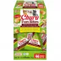 INABA Churu Fun Bites mitrie kaķu našķi ar vistas un ķirbja garšu, 8 x 12 g pastas, olbaltumvielas 27,3%, mitrums 56%