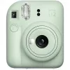 Momentšāvuma kamera Fujifilm Instax Mini 12 Zaļa — attēls 86x54 mm, filmiņa 62x46 mm, 60 mm ekv. fokusa attālums