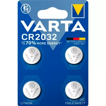 Varta 06032 101 404 - Vienreizējā baterija - CR2032 - Litija - 3 V - 4 gab. - 230 mAh