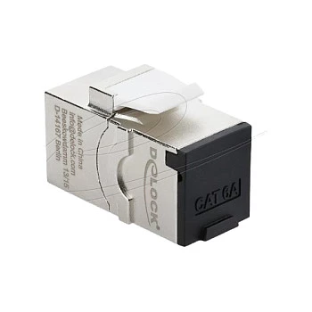 Patch paneļa keystone modulis DELOCK RJ45 Cat.6A ar skrūves aizsargvāciņu, zils