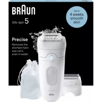 Epilators BRAUN Silk Epil 5 5-060 — vada epilators ar 28 pincetēm un masāžas sistēmu