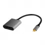 LogiLink CUA0102 USB 3.2 Gen1 Type-C–DisplayPort kabelis, 0,15 m, melns