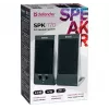 Galda / plaukta skaļruņi DEFENDER SPK-170 2.0, 4 W RMS, vadu USB 5 V, 3,5 mm, melni