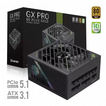 Gamemax Barošanas bloks, 80 PLUS, Gold | GX PRO 1050G | 1050 W | Pilnībā modulārs