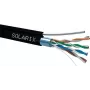 Tīkla kabelis Solarix SXKD-5E-FTP-PE-SAM RJ45 CAT5E 305m Melns