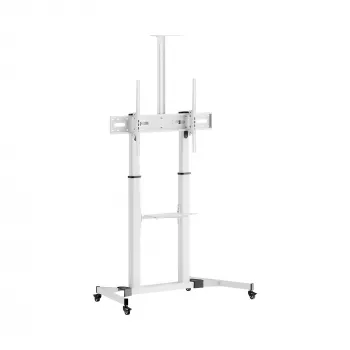 Sbox FS-3610 Grīdas statīvs īpaši lieliem LED televizoriem 60-100 100kg Balts