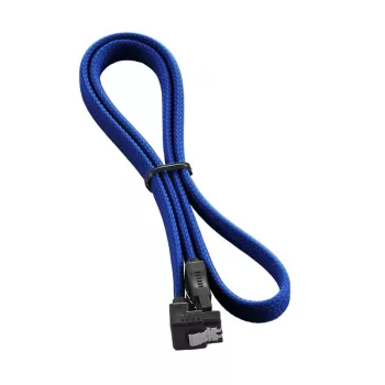 CableMod ModMesh - SATA kabelis - Serial ATA 150/300/600 - SATA (W) taisnstūra leņķī uz SATA (W) - 60 cm - Zils (CM-CAB-RSAT-N60KB-R)