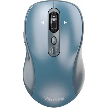 Bezvadu pele YENKEE YMS2010BE divu režīmu ergonomiska, 2,4 GHz USB uztvērējs + Bluetooth 5.1, 4 līmeņu DPI 1000–3200, 6 pogas