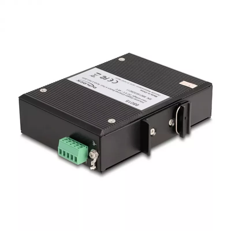 Nepārvaldāms slēdzis DeLOCK 88015 Gigabit Ethernet 4 porti melns