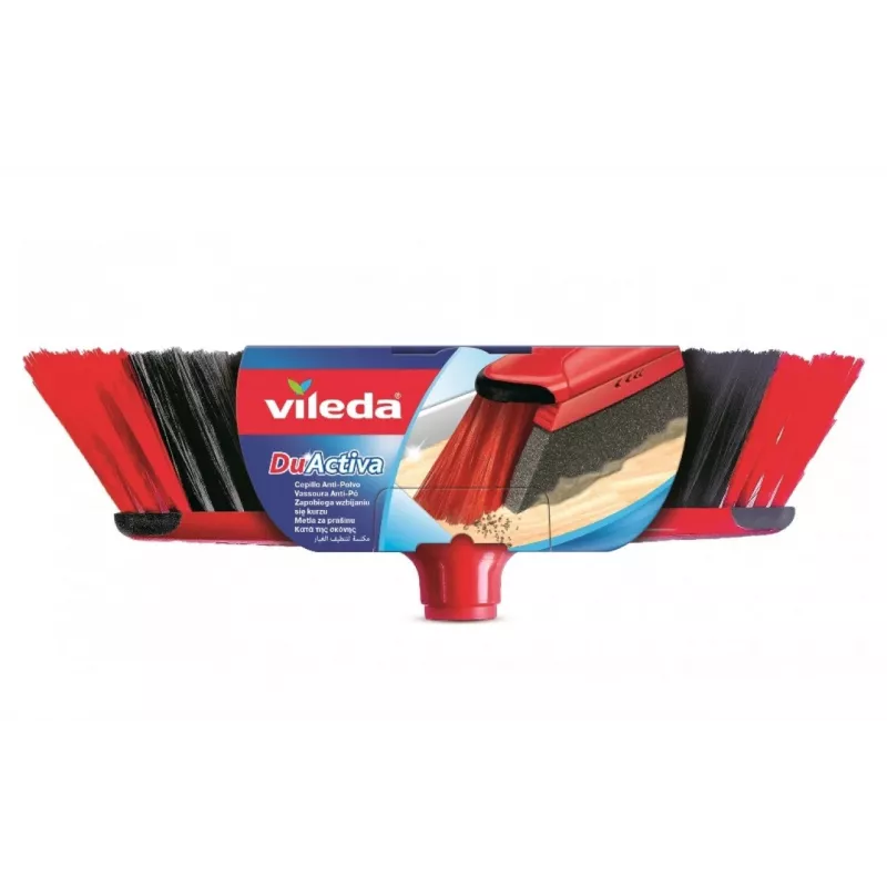 Iekštelpu slota VILEDA 151221 ar gumijas galvu, mīkstiem/cietiem sariem, sarkana, 340 mm iepakojuma platums