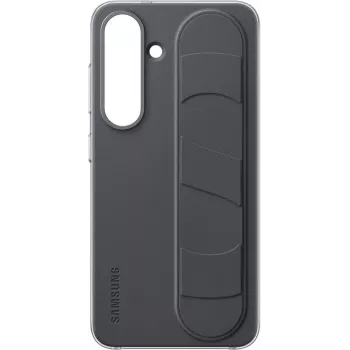 Aizsargājošs stāvošs satvēriena vāciņš Samsung S25 no Samsung EF-GS931CBEG, melns, plāns dizains