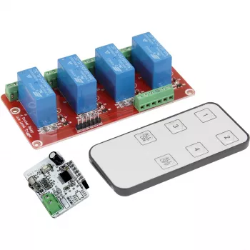 4duino 4 kanālu infrasarkano staru divkāršā releja modulis (ALL_OY_30607)