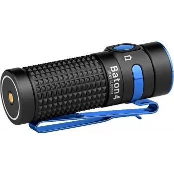 Kabatas lukturītis olight BATON 4 LED uzlādējams 1300 lm, starojums 170 m, ar futrāli