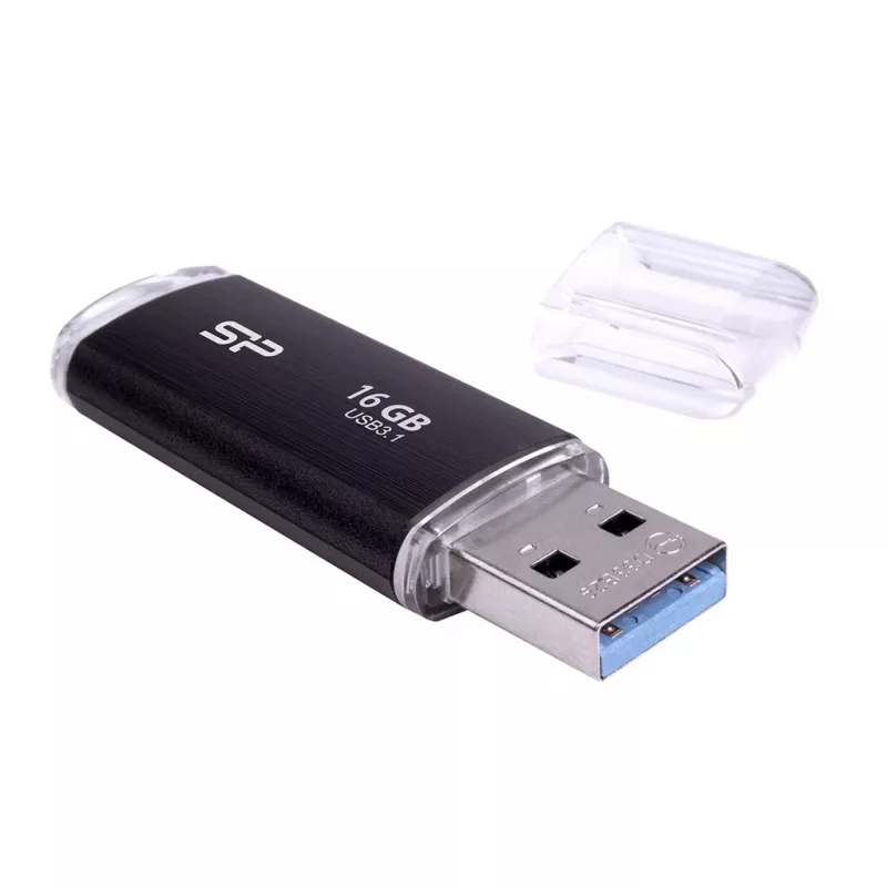 SILICON POWER Blaze B02 USB zibatmiņa 16 GB USB Type-A 3.2 Gen 1 (SP016GBUF3B02V1K) Melna