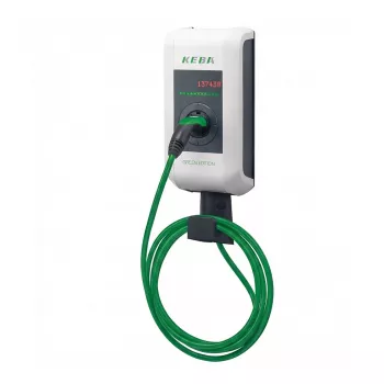 KEBA KC-P30-EC240422-L0R-GE c-sērija EN Type2 6m kabelis 22kW-RFID-ME - ZAĻŠ REDIĢĒTS
