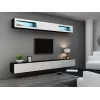 Cama viesistabas mēbeļu komplekts VIGO 11 melns/balts glancēts