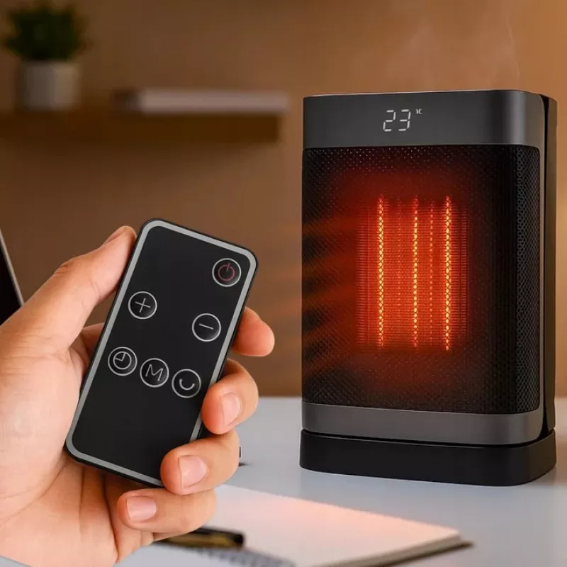 Extralink keramiskais elektriskais torņa sildītājs 1500W LED tālvadība