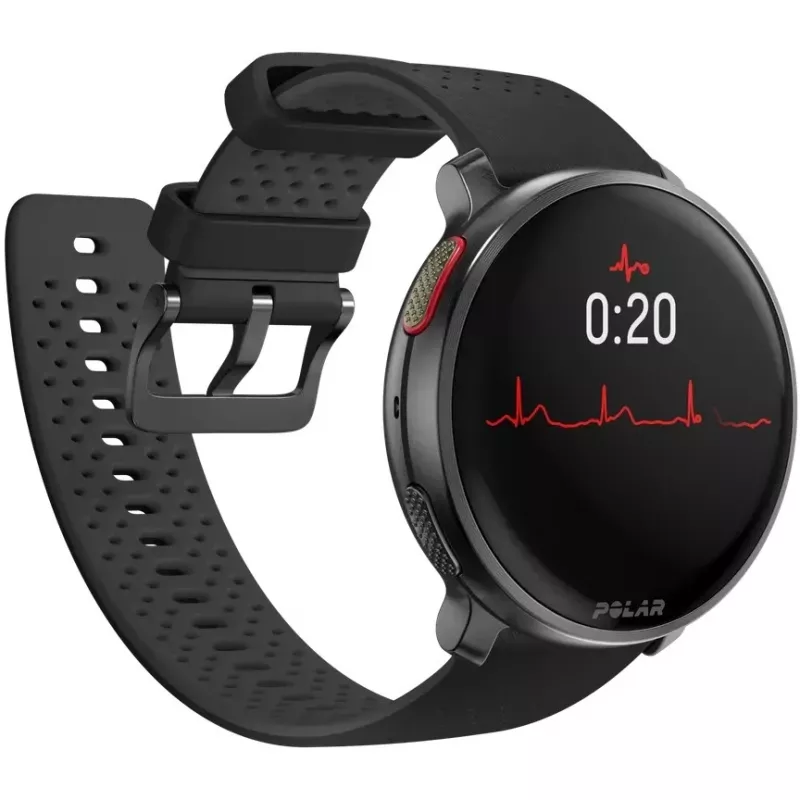 Polar Vantage V3 - Alumīnijs - Sporta pulkstenis ar siksnu - Silikons - Displejs 3,5 cm (1,39 inch) - 32 GB - Bluetooth - 57 g - Nakts melns (900108890)