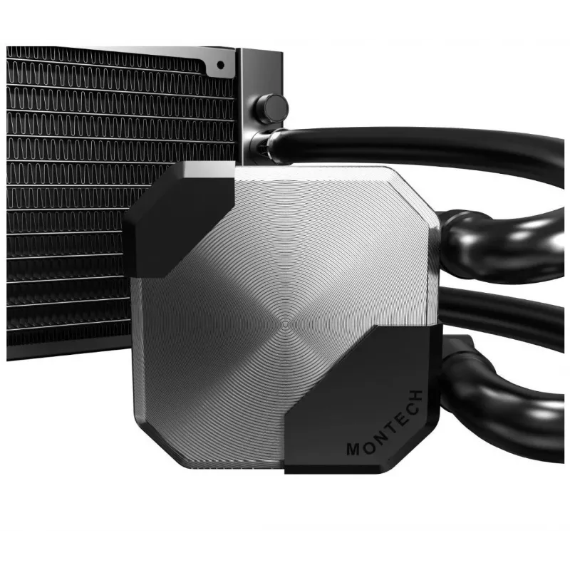 Montech HyperFlow Silent 240 Processor All-in-one liquid cooler 12 cm Melns 1 gab.