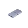 KVM slēdzis Unitek V307A USB HDMI 2 portu 4K Ultra HD 3840x2160@60Hz HDCP 2.2, metāla korpuss, pelēks