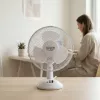 Adler | AD 7302 | Galda ventilators | Balts | Diametrs 23 cm | Ātrumu skaits 2 | Svārstīšanās | 60 W | Nē