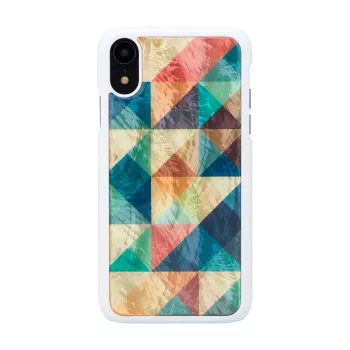 Viedtālruņa maciņš iKins iPhone XR — Mosaic Melns aizsargvāciņš