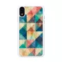 Viedtālruņa maciņš iKins iPhone XR — Mosaic Melns aizsargvāciņš