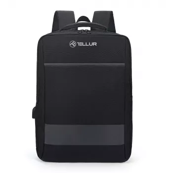 Mugursoma Tellur Nomad 15,6 collu ar USB pieslēgvietu, melna