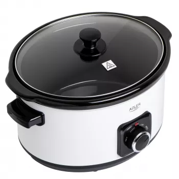 Adler AD 6413r Lēnais plīts, 5,8L, Balts Adler