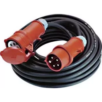 Āra elektrības pagarinātājs Bachmann 344.170, 5 m garš, 1 maiņstrāvas kontaktligzda, melns