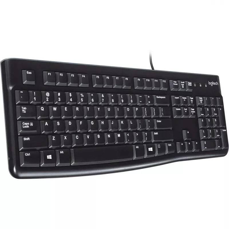 Logitech K120 tastatūra USB QWERTY spāņu melna (920-002499)