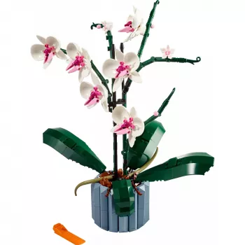 LEGO 10311 Icons Orchid Mākslīgā auga būvēšanas komplekts ar ziediem, mājas dekora aksesuārs pieaugušajiem, Botāniskā kolekcija, dāvana sievai vai vīram