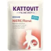 Mitrā kaķu barība KATTOVIT Niere/Renal 85 g paciņa — 12 x 85 g, mājputnu gaļa (liellopu gaļa, vista, pīle, tītars) pieaugušiem kaķiem ar nieru mazspēju