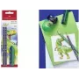 Grafīta zīmuļu komplekts Faber-Castell Dino HB Blue – HB koka zīmuļi, zils korpuss, komplekts